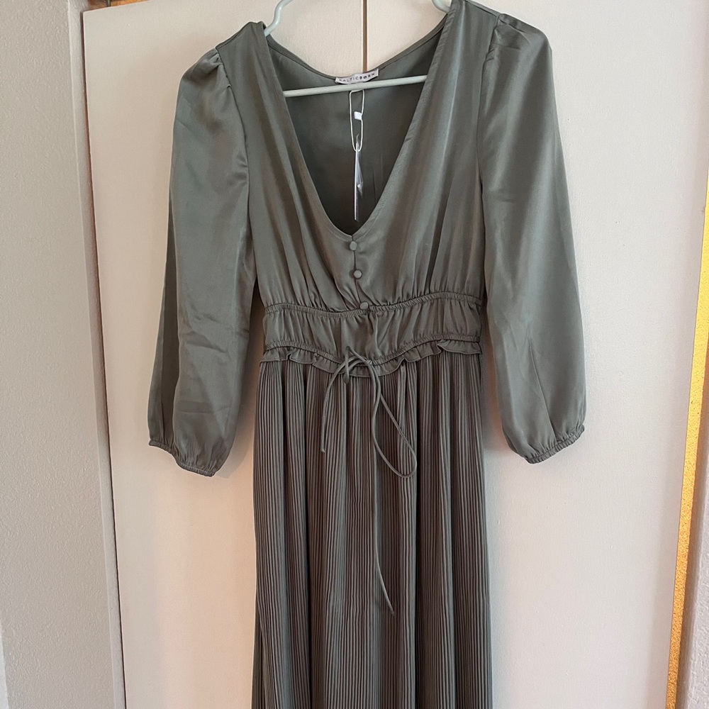 Satin midi dress